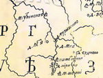 д. Лея на карте 1727 г.